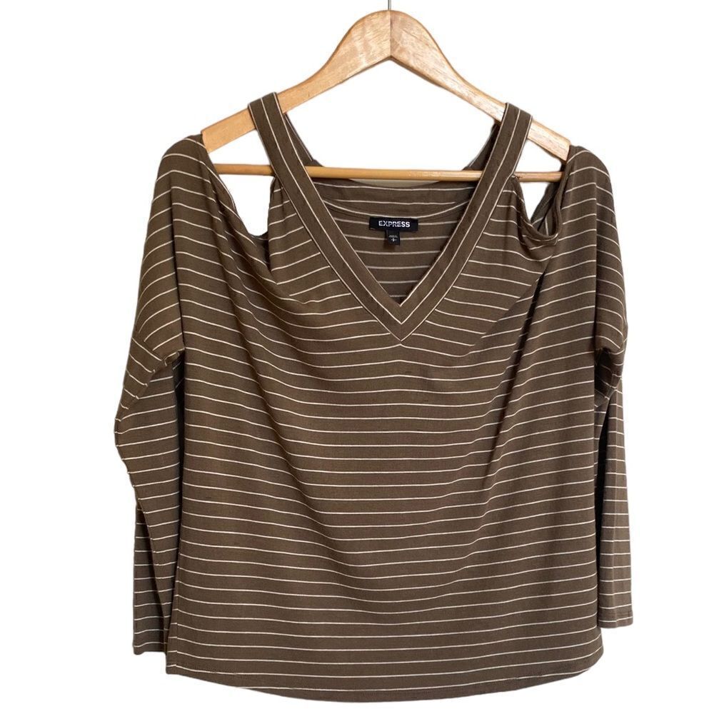 Express Cold Shoulder Top Size Small - Picture 1 of 5